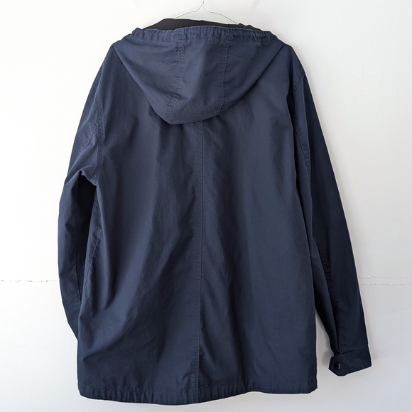 ONLY & SONS Men's Dark Blue Hooded Zipped Windbreaker ~ Size Small - Picture 9 of 15